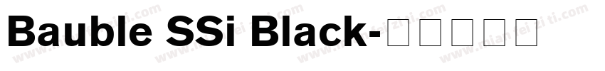 Bauble SSi Black字体转换